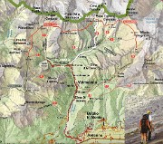 02 In bianco il percorso da S. Martino al Rifugio Allievi-Bonacossa